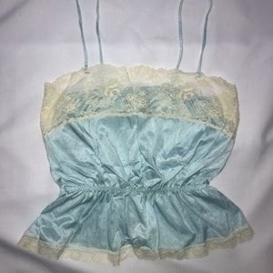 Light blue night top